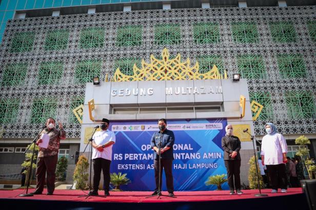 Pembukaan Rumah Sakit Pertamina Bintang Amin Ekstensi Asrama Haji Lampung