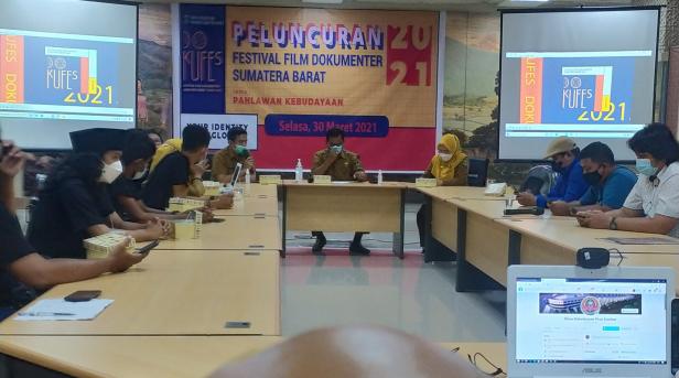 Peluncuran Festival Film Dokumenter 2021 di Gedung Kebudayaan Sumatera Barat, Selasa, 30 Maret 2021