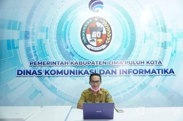 Kadiskominfo Lima Puluh Kota Fery Chofa yang juga sebagai Juru Bicara Tim Gugus Tugas Penanganan COVID-19 Kabupaten Lima Puluh Kota