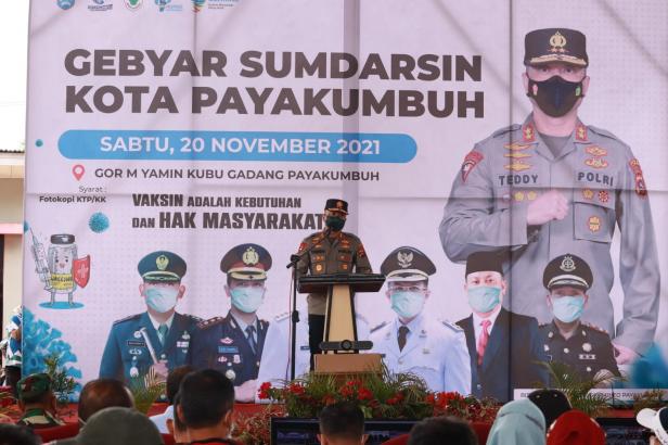 Kapolda Sumbar, Irjen Pol Teddy Minahasa Putra membuka Sumdarsin ke-4 Kota Payakumbuh.