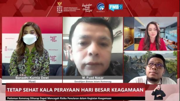 Dialog Produktif Media Center Forum Merdeka Barat 9 (FMB 9) - KPCPEN, Rabu(27/10/2021).