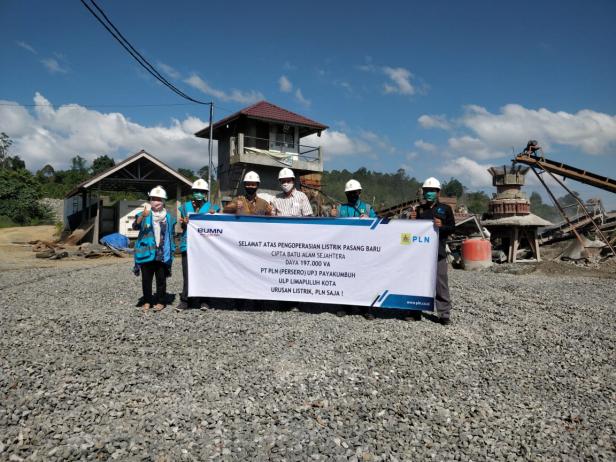 PT Cipta Batu Alam Sejahtera resmi jadi pelanggan PLN