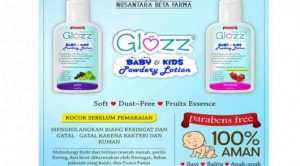 Produk GLOZZ Baby & Kids Powdery Lotion ini aman digunakan untuk bayi dan anak-anak
