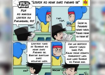 Komik yang diterbitkan PLN Sumbar untuk mengedukasi pelanggan soal sistem interkoneksi.