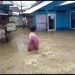 Kondisi banjir yang merendam rumah warga di kelurahan Aro IV Korong