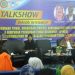 Ketua AIPNI Muhammad Hadi saat talkshow dan dialog interaktif di kampus STIKes Fort de Kock Bukittinggi, Jumat 3 Mei 2019.