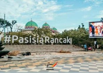 Landmark di Taman Spora Painan yang baru