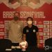 Dejan Antonic dan Kim Jeffrey Kurniawan saat Pre Match Press Conference Piala Menpora di Sleman