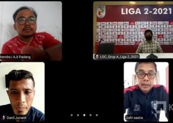 Konferensi Pers jelang laga perdana antara Semen Padang FC kontra PSPS Riau dalam Liga 2 2021