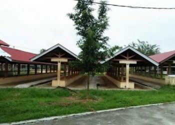 Kondisi Pasar Ternak Payakumbuh selama masa penutupan.
