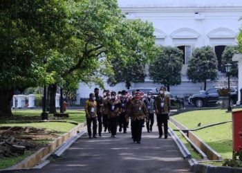 Presiden Jokowi saat membuka APKASI Expo