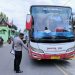 Polisi sedang melakukan olah TKP