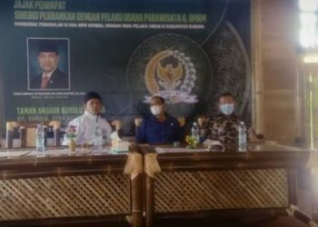 Wakil Ketua DPD RI Letnan Jendral TNI Purnawirawan Dr Nono Sampono beserta 2 orang Anggota DPD RI asal Jawa Barat Aa Oni Suwarman dan KH. Amang Syafrudin menggelar jejak pendapat dengan pelaku usaha pariwisata dan UMKM.