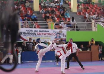 Kejuaraan Taekwondo Wali Kota Cup III di Sporthall Tanjung Paku Kota Solok