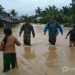 Salah satu lokasi banjir yang terjadi di Jorong Air Napal, Kecamatan Ranah Batahan