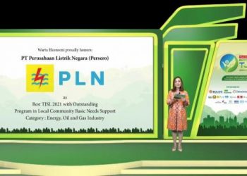 Dukung Pengentasan Kemiskinan, PLN Raih Penghargaan Best TJSL 2021 with Outstanding