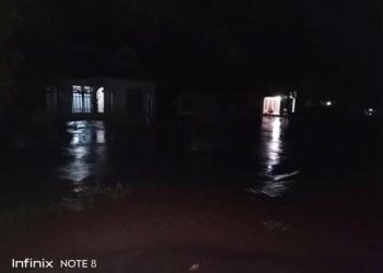 Kondisi banjir di Rahul Tapan, Selasa malam, 25 Mei 2021