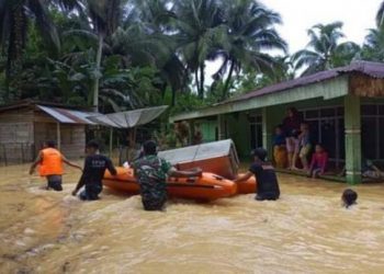 Hujan Deras Semalam, Dharmasraya Dikepung Banjir