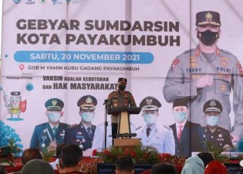 Kapolda Sumbar, Irjen Pol Teddy Minahasa Putra membuka Sumdarsin ke-4 Kota Payakumbuh.