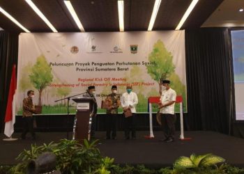 Peluncuran proyek penguatan perhutanan sosial untuk wilayah Lima Puluh Kota.