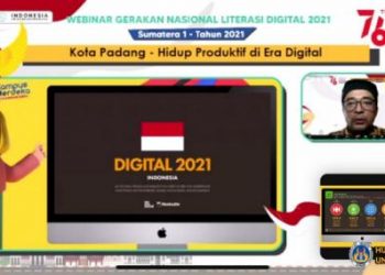 Kepala MBKM LP3M UNP Jadi Narasumber Webinar Gerakan Nasional Literasi Digital 2021