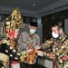 Ketua Mahkamah Konstitusi (MK) Anwar Usman saat disambut gurbernur Sumbar Mahyeldi Ansharullah