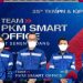 TIM PKM SMART OFFICE  dari kiri ke kanan, Eko Tri Saputra, Muharmansyah, Ari Mulia, dan Yudistia Hadi Pratama saat mempersentasikan inovasinya pada ajang TKMPN yang digelar secara virtual.