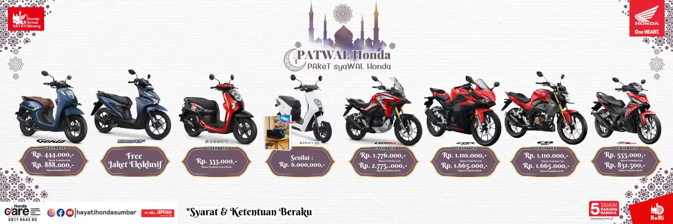 Klikpositif PATWAL Honda Periode 18 - 30 April 2025