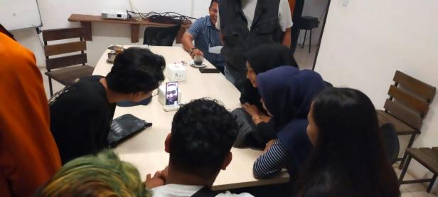 Wakil Gubernur Sumatera Barat Audy Joinaldy Saat Melepas Komunitas Kupi Batigo melalui video dalam jaringan (Daring) dari Papua
