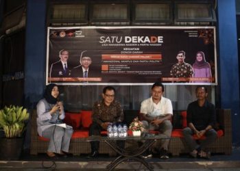 Liga Mahasiswa NasDem (LMN) Provinsi Sumatera Barat menyelenggarakan diskusi dengan tajuk "Mahasiswa, Kampus, dan Partai Politik"