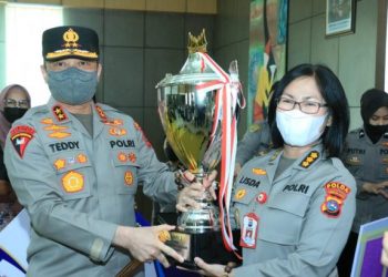 Juara 1 diperoleh Polda Sumbar dengan total capaian vaksin 134.198 dosis.