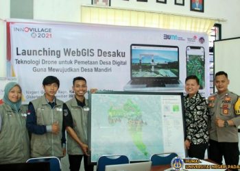 Mahasiswa Geografi UNP Launching Web Pemetaan Desa Digital