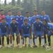 Mukhti Alhaq (kiri-atas), eks penjaga gawang Semen Padang FC bersama Perserang Serang