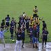 Pemain dan ofisial Gasliko Lima Puluh Kota FC usai memenangkan laga semifinal di Stadion H. Agus Salim Padang beberapa waktu lalu.