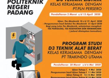 PNP Buka Pendafataran Mahasiswa Baru Kelas Kerjasama PLN dan Trakindo