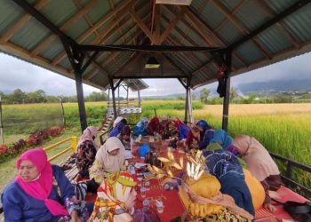 Merawat Tradisi, Bundo Kanduang Nagari Gunuang Laksanakan Pelatihan Manyerakan Bareh Kunyik