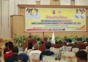 Wawako Solok, Dr. Ramadhani Kirana Putra membuka musorkot KONI Kota Solok