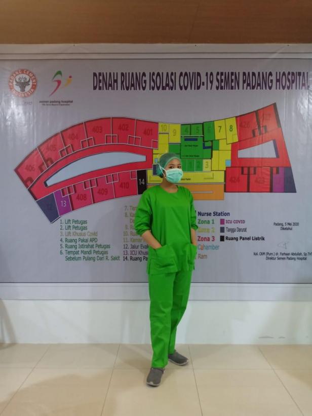 perawat di Semen Padang Hospital (SPH), Nurussyamsi Walqamari, AMd.Kep