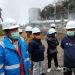 Site support manager PT SEML Nofrin Napilus menjelaskan kejadian semburan uap kepada wartawan