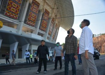 Peninjauan Stadion Utama Sumatra Barat (Sumbar) di Sikabu, Lubuk Alung, Kabupaten Padang Pariaman