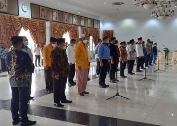 Andri Warman-Fikri Ikuti Gladi bersih pelantikan di Gubernuran Sumbar