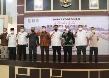 Pemkab Dharmasraya Kembali Rakor dengan Pemkab Kuansing dan Inhu Soal Feeder Toll