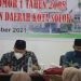 Wako Solok, H. Zul Elfian dan ketua komisi II DPRD Rusdi Saleh saat seminar konsultasi publik Perda Etika Kota Solok