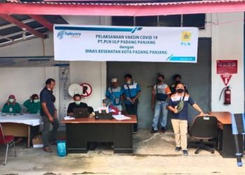 Percepatan Program Vaksinasi, PLN Padang Panjang Gandeng Dinkes Padang Panjang