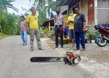 Polisi sita alat penebang kayu