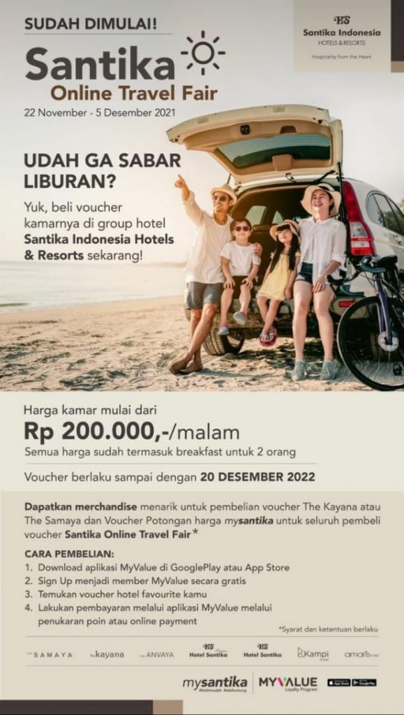 Santika Online Travel Fair Kembali Hadir, Yuk Rencanakan Liburan Serumu Sekarang