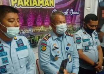 Kalapas saat wawancara, usai penggeledahan