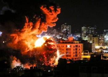 serangan udara Israel ke pemukiman Palestina