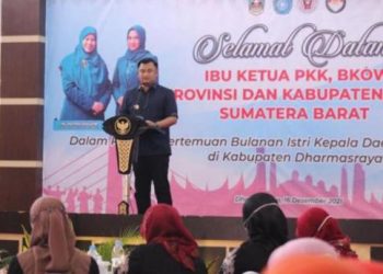 Istri Kepala Daerah se Sumbar Gelar Pertemuan di Dharmasraya, Sutan Riska: Pemda Dukung Program Kesejahteraan Keluarga