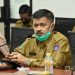 Kepala Dinas Kesehatan Payakumbuh dr. Bakhrizal saat umumkan kasus COVID-19 di Payakumbuh